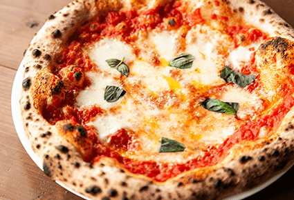 ピザマルゲリータ：糸島のイタリアン食堂「トラットリアジロ」